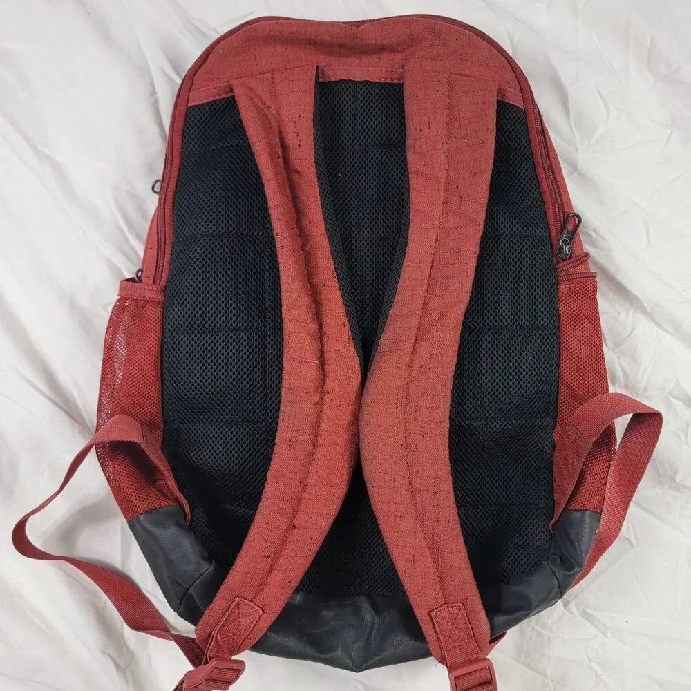 Nike Brasilia Slub Training Backpack Red Black Outdoors Camping School Travel
